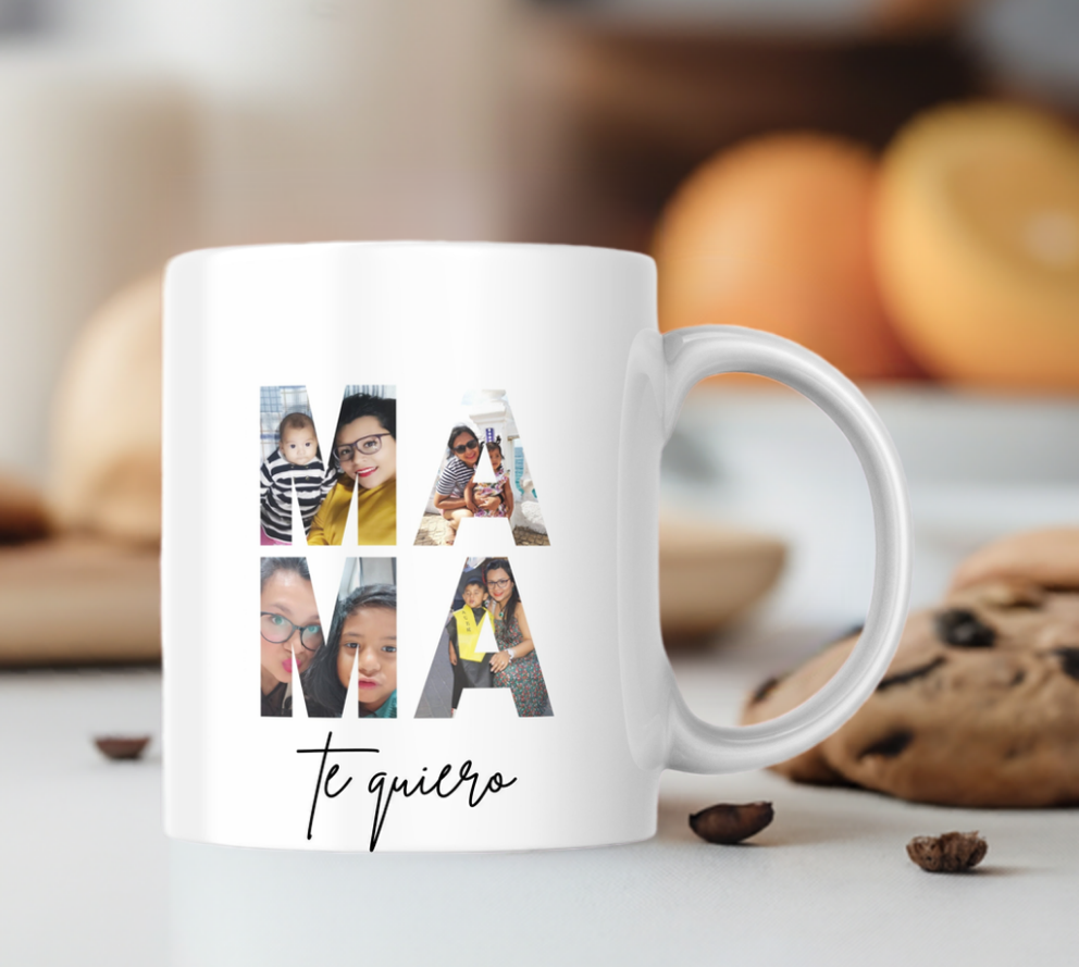 Taza "Mamá Te quiero" + dedicatoria
