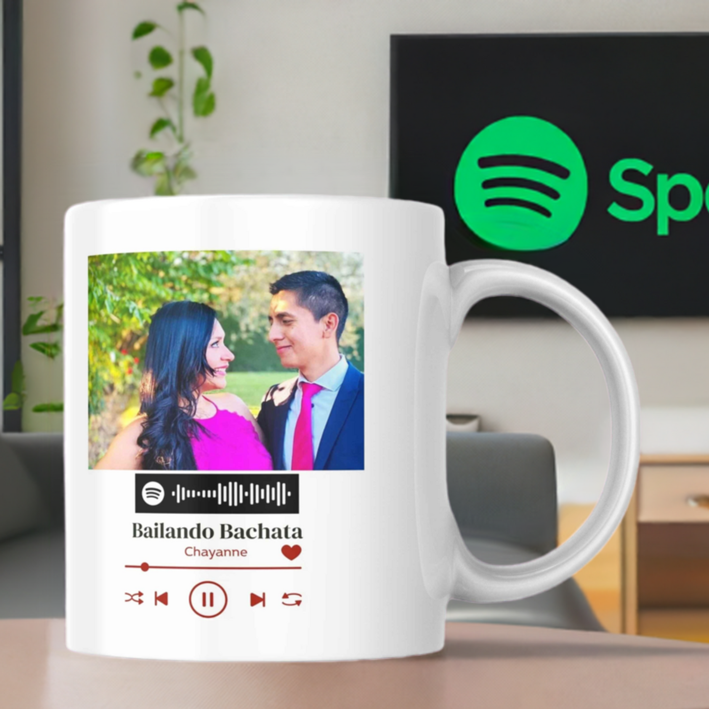 Taza Spotify con foto