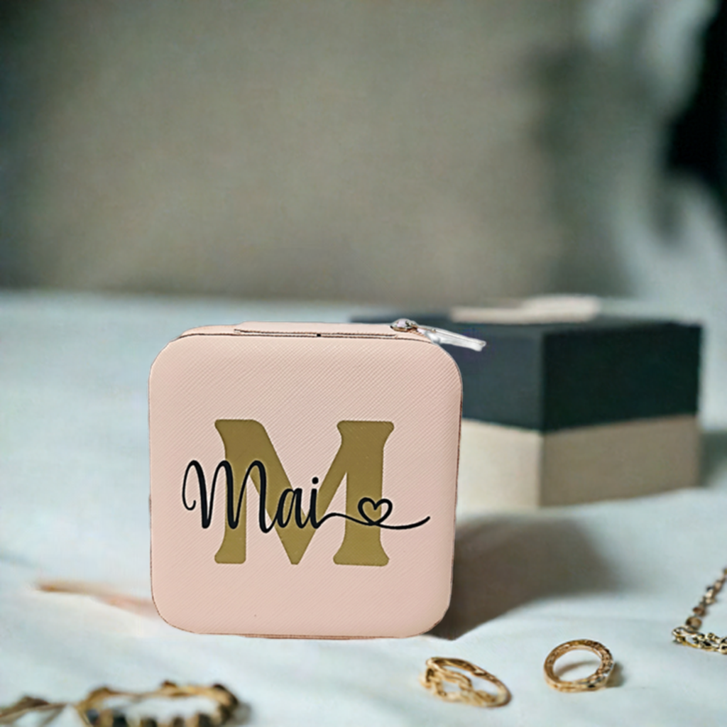 Mini Joyero Personalizado con Inicial y Nombre