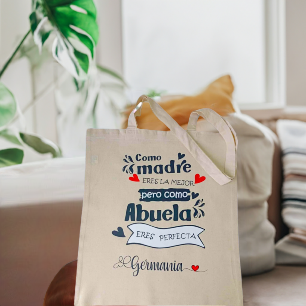 Tote Bag Abuela + Nombre
