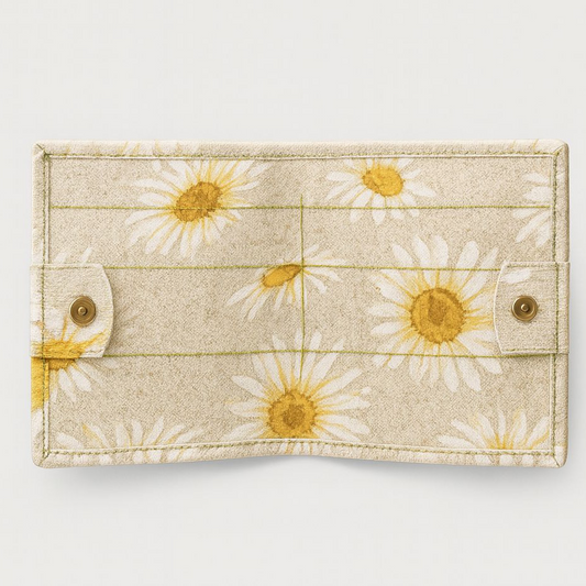 Cartera para tratados pequeños -diseño margaritas