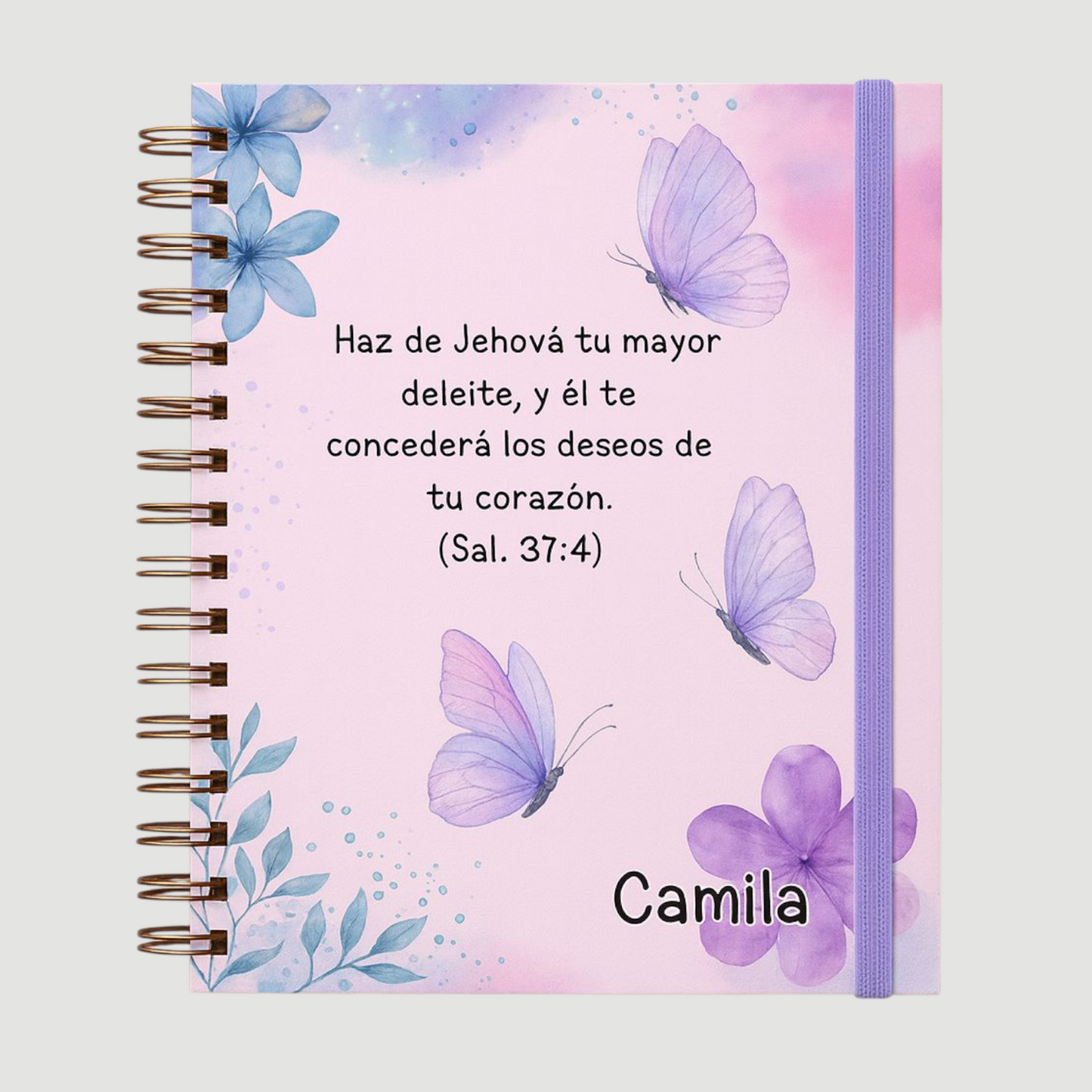 Carpeta para revistas y tratados con nombre y texto