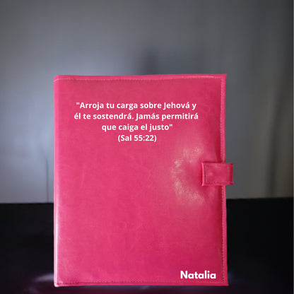 Carpeta jw para revistas y tratados con nombre y texto