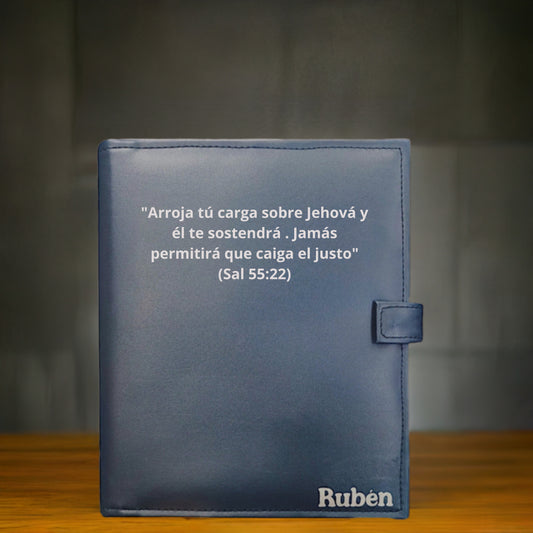 Carpeta jw para revistas y tratados con nombre y texto