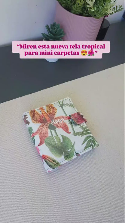 Carpeta mini para tratados pequeños, con nombre