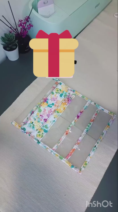 Carpeta para revistas y tratados - diseño floral
