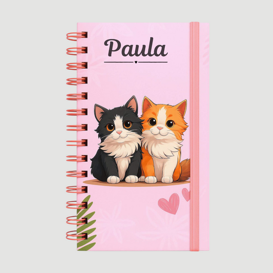 Carpeta para tratados- diseño gatitos con nombre