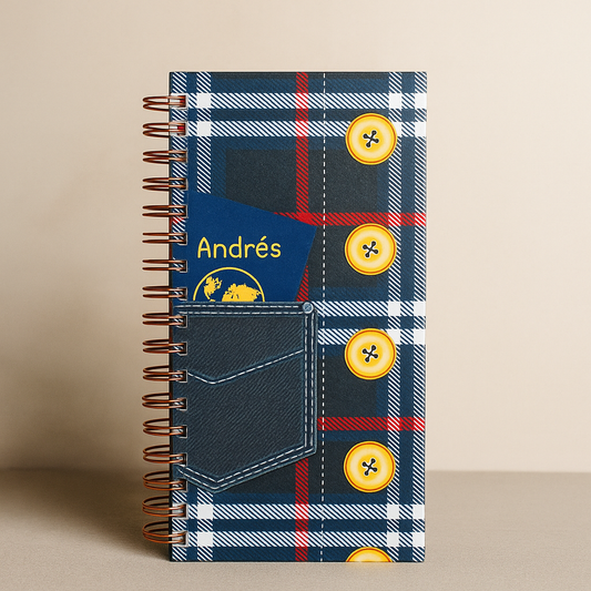 Carpeta para tratados diseño botones