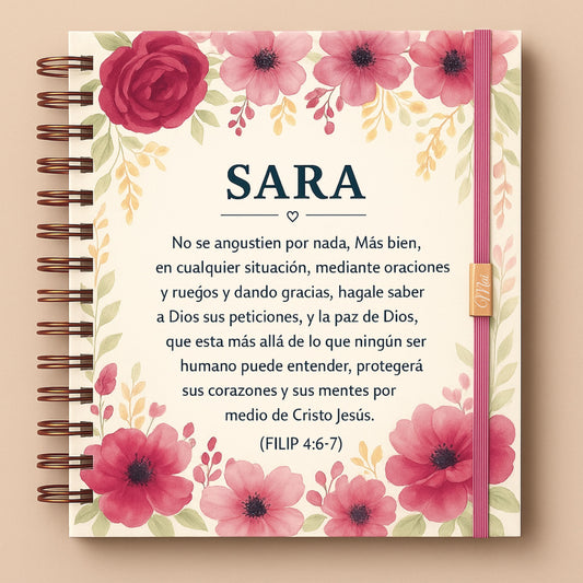 Carpeta  para revistas y tratados con nombre y texto
