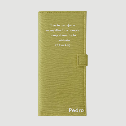 Carpeta para tratados con nombre y texto